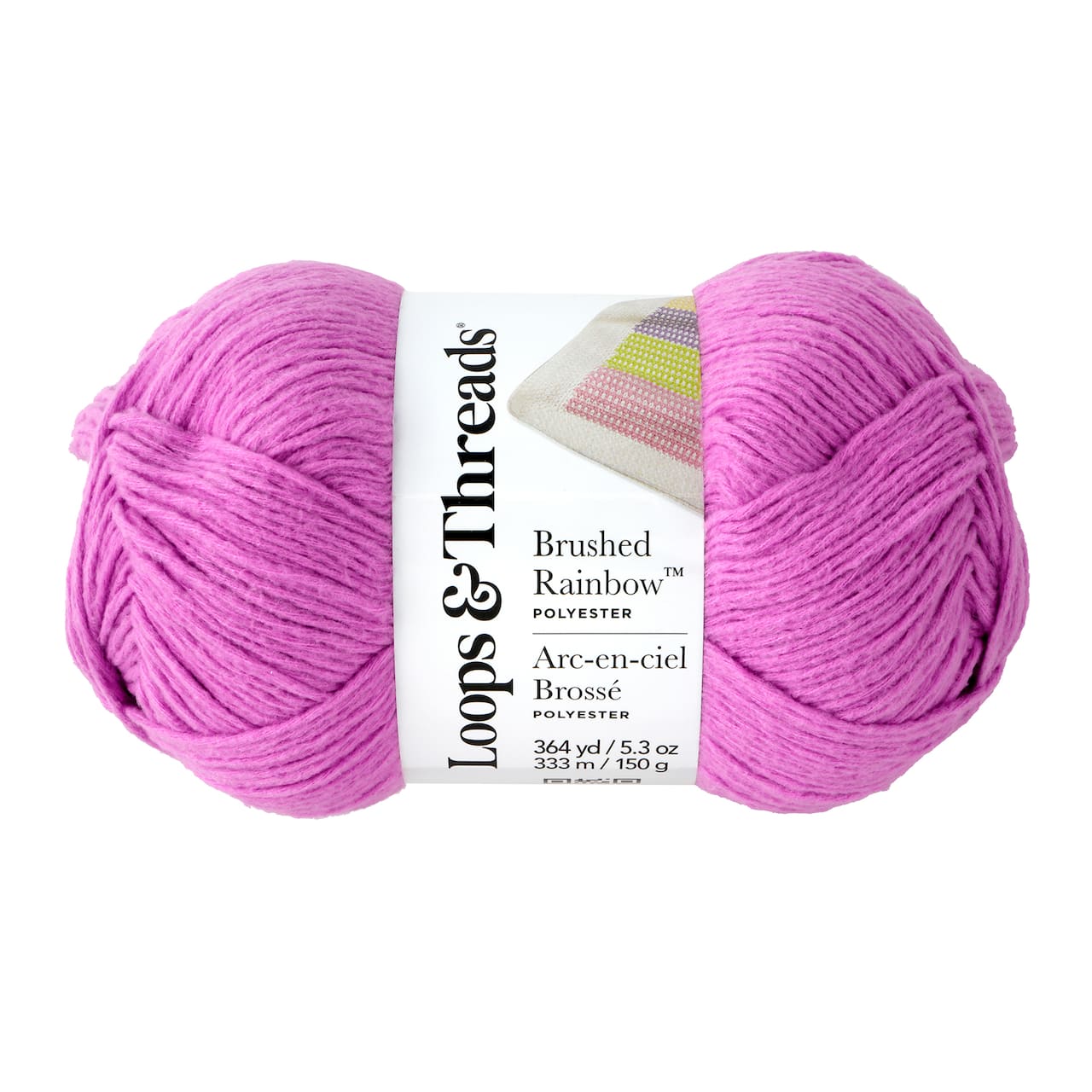 15 Pack: Brushed Rainbow™ Yarn by Loops & Threads®